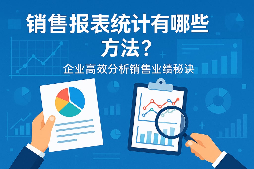 销售报表统计有哪些方法？企业高效分析销售业绩秘诀