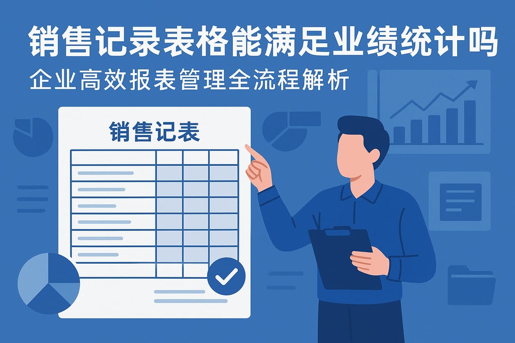 销售记录表格能满足业绩统计吗？企业高效报表管理全流程解析