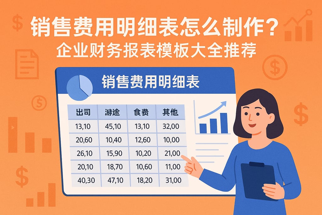 销售费用明细表怎么制作？企业财务报表模板大全推荐