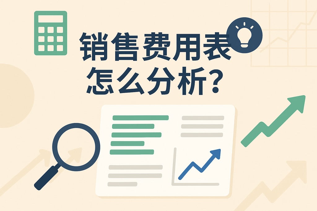 销售费用表怎么分析？图表展示提升决策效率