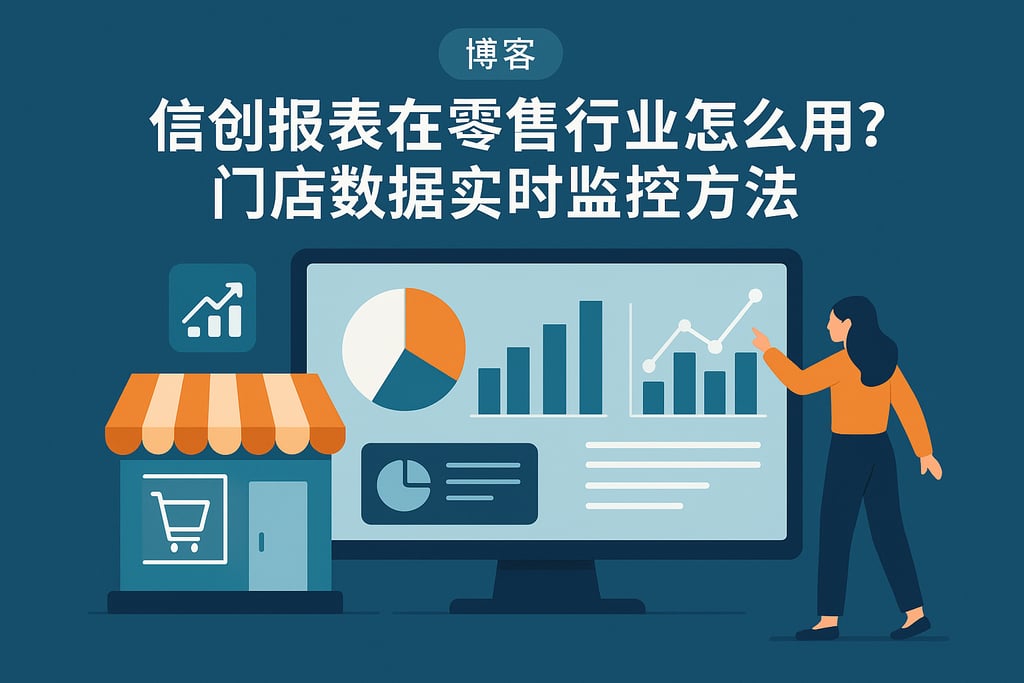 信创报表在零售行业怎么用？门店数据实时监控方法