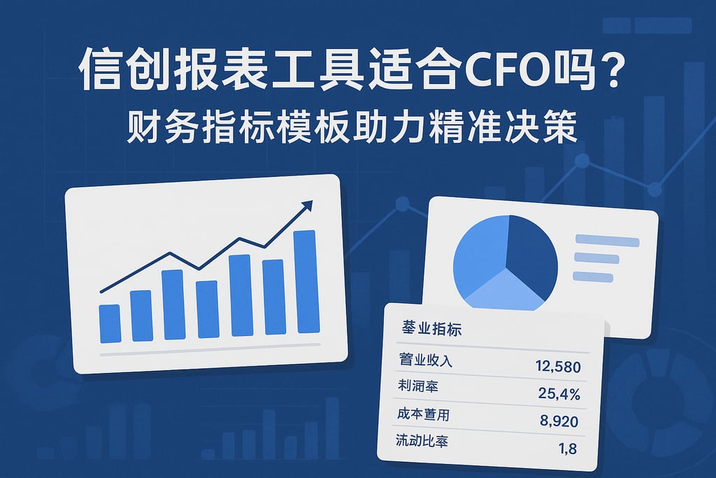 信创报表工具适合CFO吗？财务指标模板助力精准决策