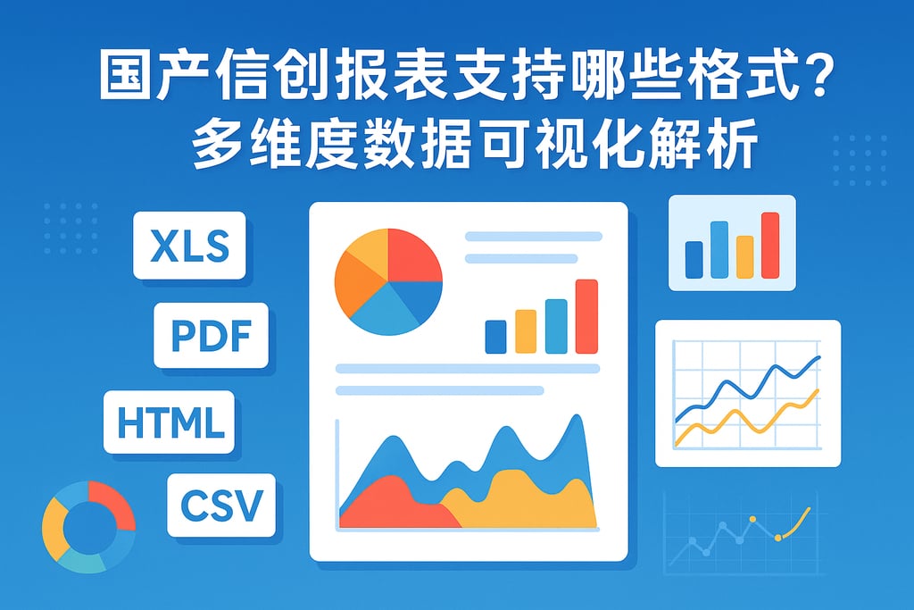 国产信创报表支持哪些格式？多维度数据可视化解析