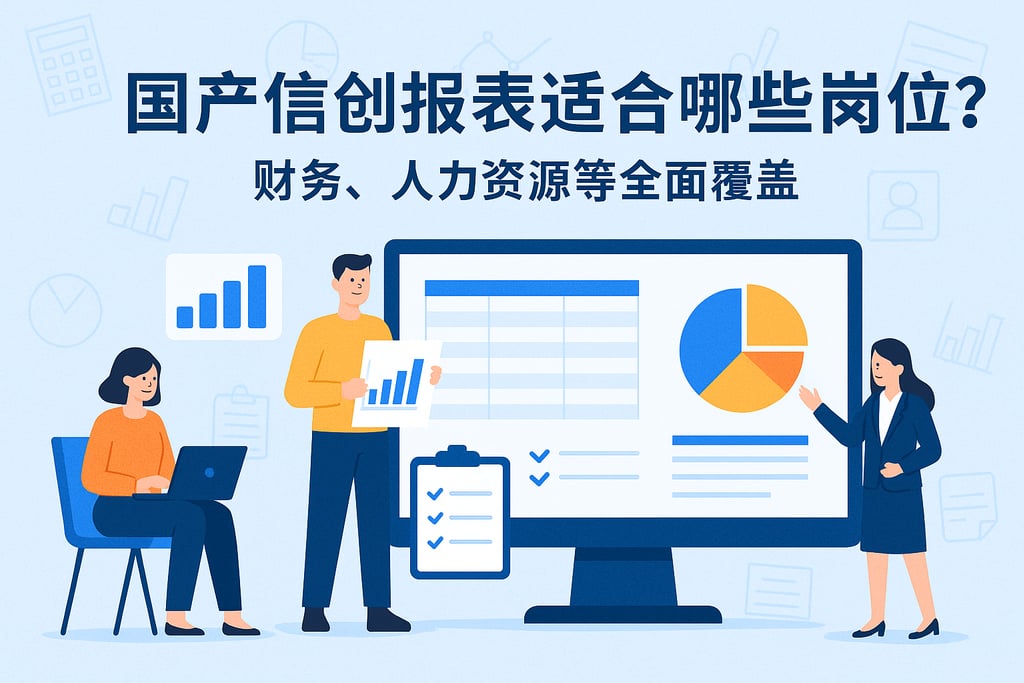 国产信创报表适合哪些岗位？财务、人力资源等全面覆盖