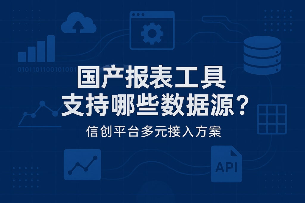 国产报表工具支持哪些数据源？信创平台多元接入方案