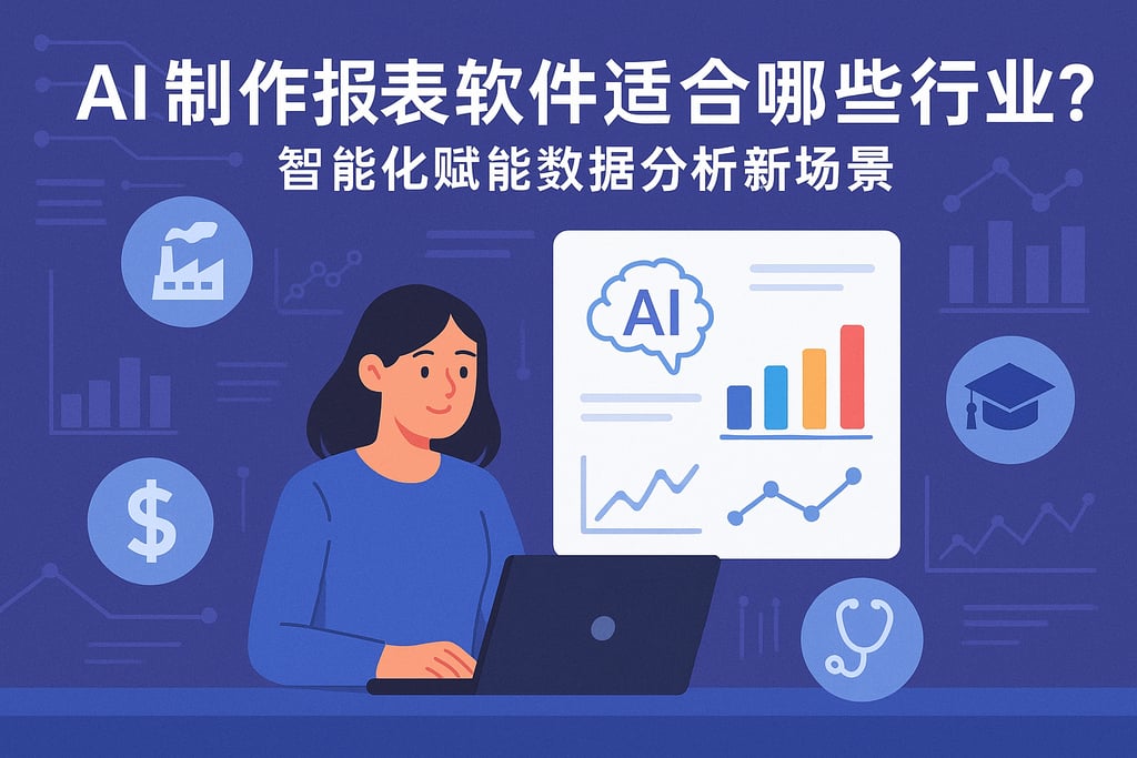 AI制作报表软件适合哪些行业？智能化赋能数据分析新场景
