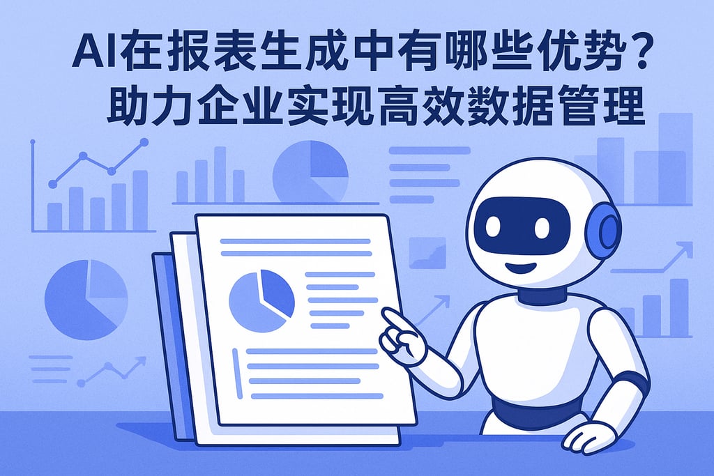 AI在报表生成中有哪些优势？助力企业实现高效数据管理