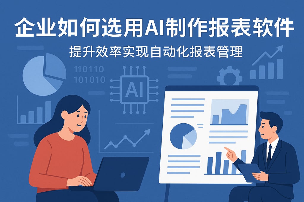 企业如何选用AI制作报表软件？提升效率实现自动化报表管理