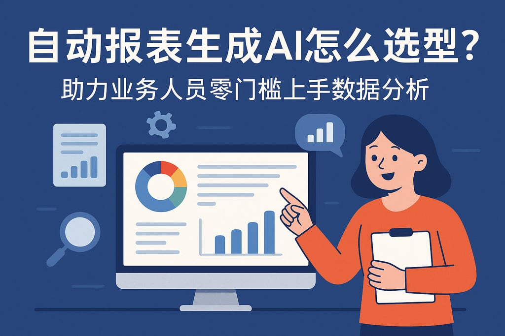 自动报表生成ai怎么选型？助力业务人员零门槛上手数据分析