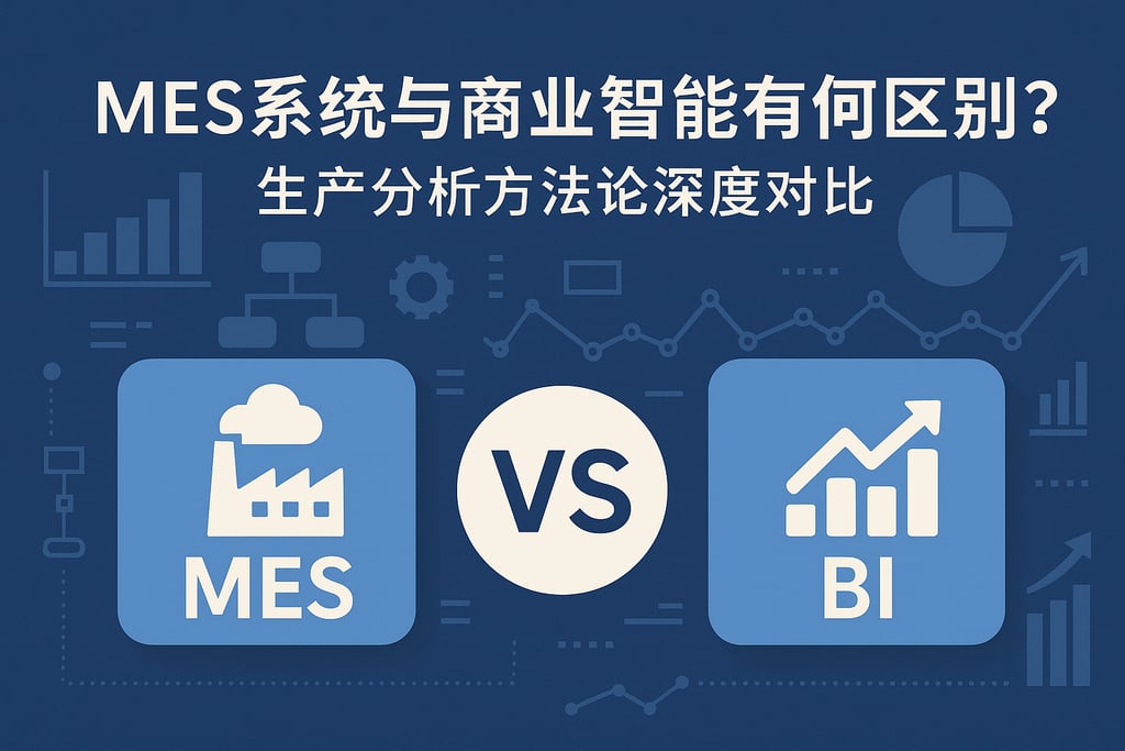 MES系统与商业智能有何区别？生产分析方法论深度对比