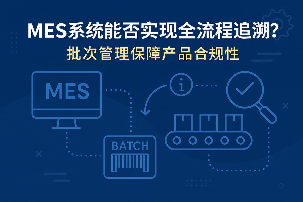 MES系统能否实现全流程追溯？批次管理保障产品合规性