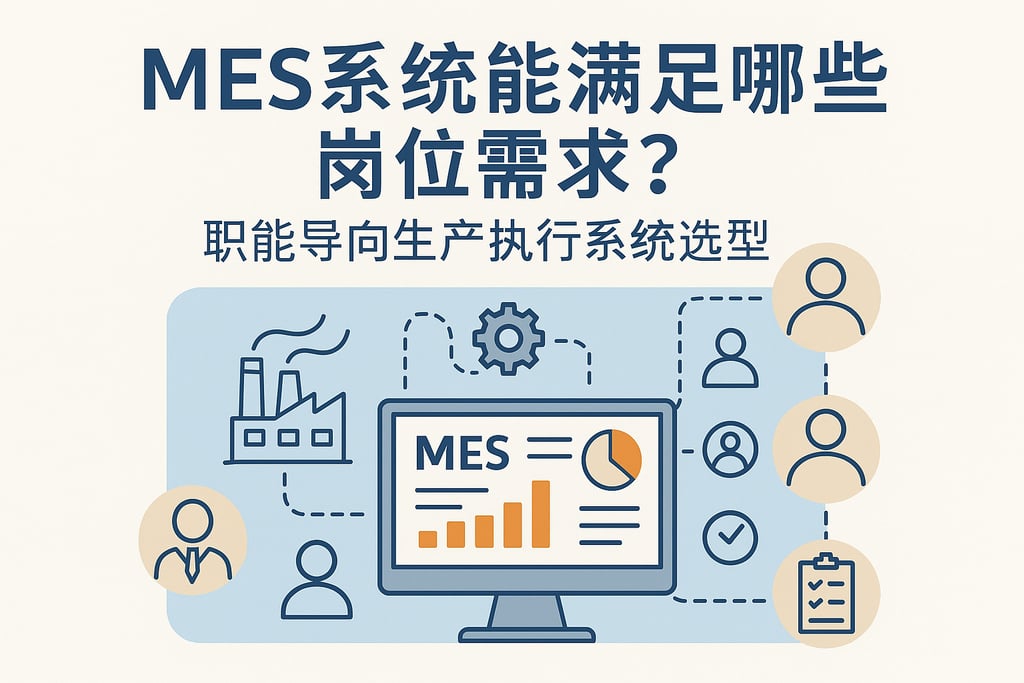 MES系统能满足哪些岗位需求？职能导向生产执行系统选型