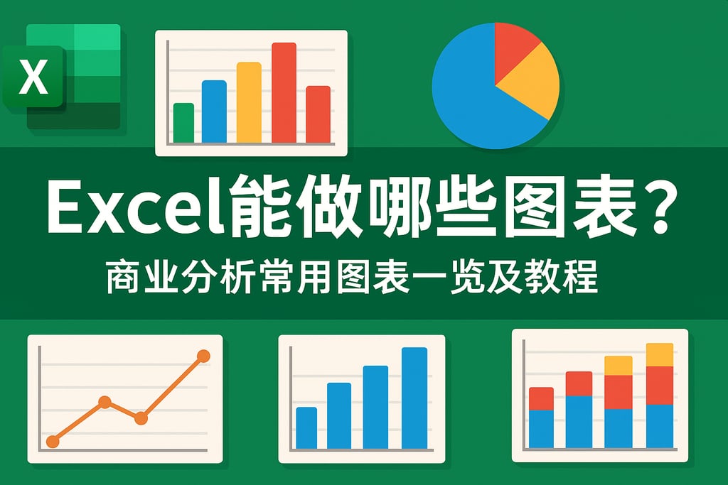 Excel能做哪些图表？商业分析常用图表一览及教程