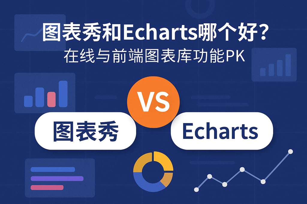 图表秀和Echarts哪个好？在线与前端图表库功能PK