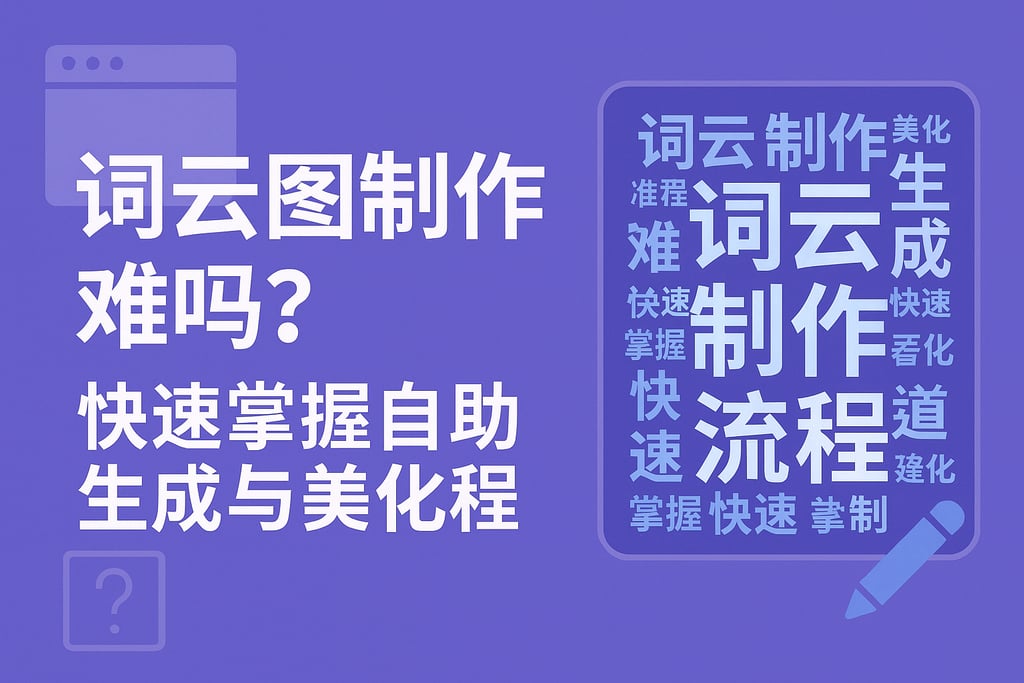 词云图制作难吗？快速掌握自助生成与美化流程