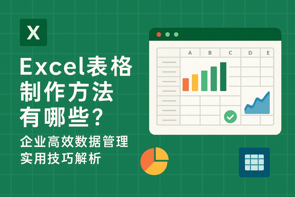 Excel表格制作方法有哪些？企业高效数据管理实用技巧解析 - FineReport报表知识库