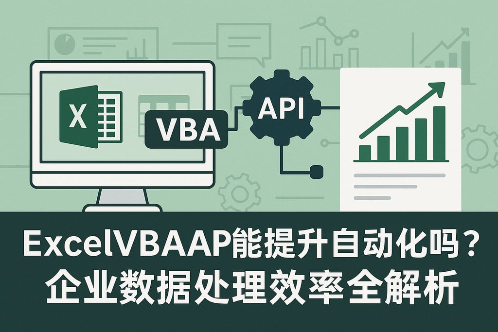 ExcelVBAAPI能提升自动化吗？企业数据处理效率全解析