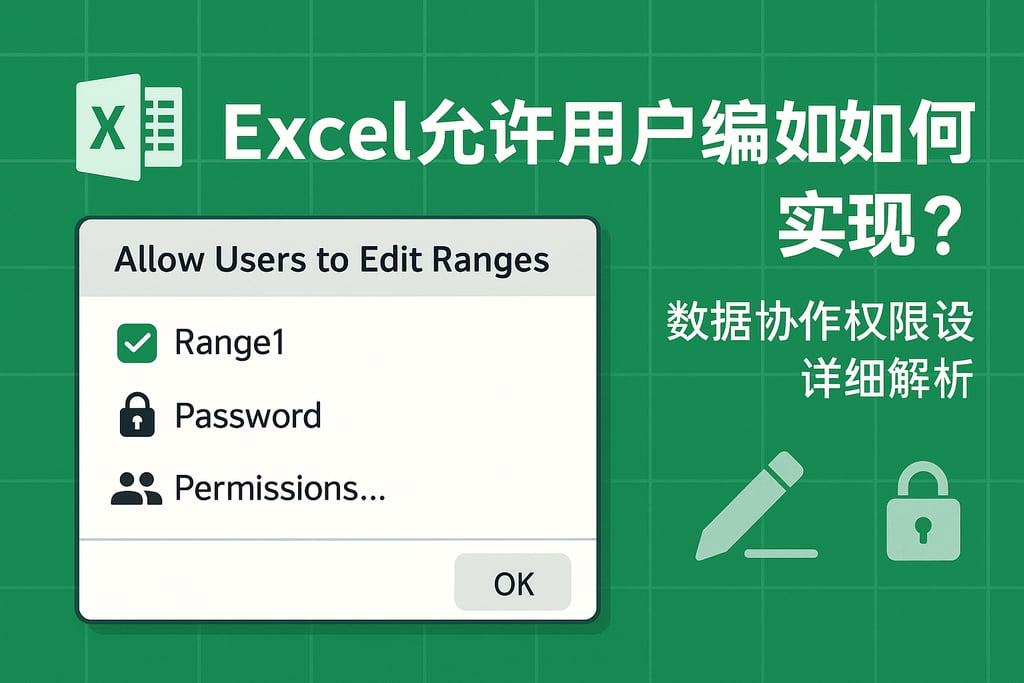 Excel允许用户编辑如何实现？数据协作权限设置详细解析