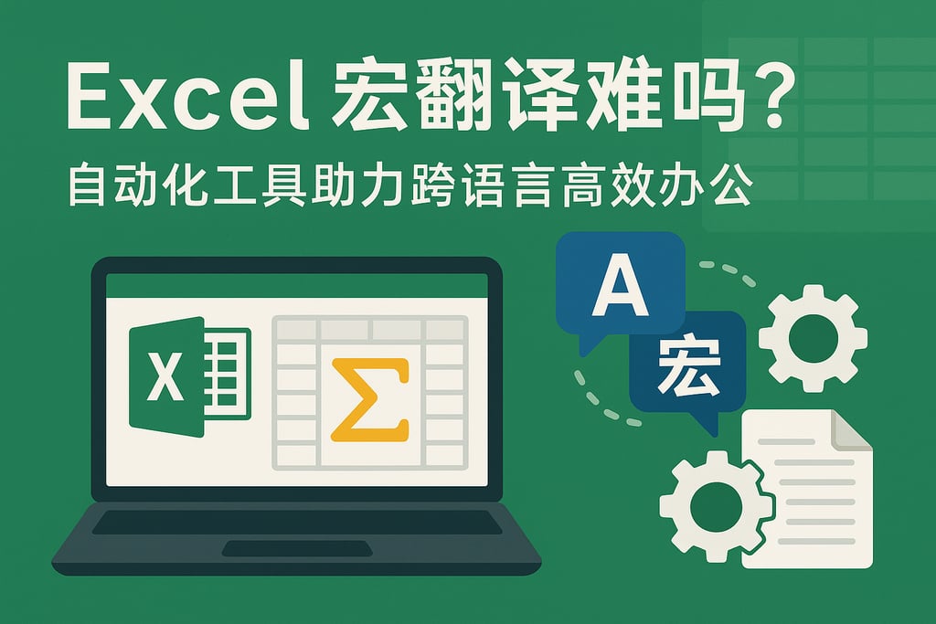 Excel宏翻译难吗？自动化工具助力跨语言高效办公