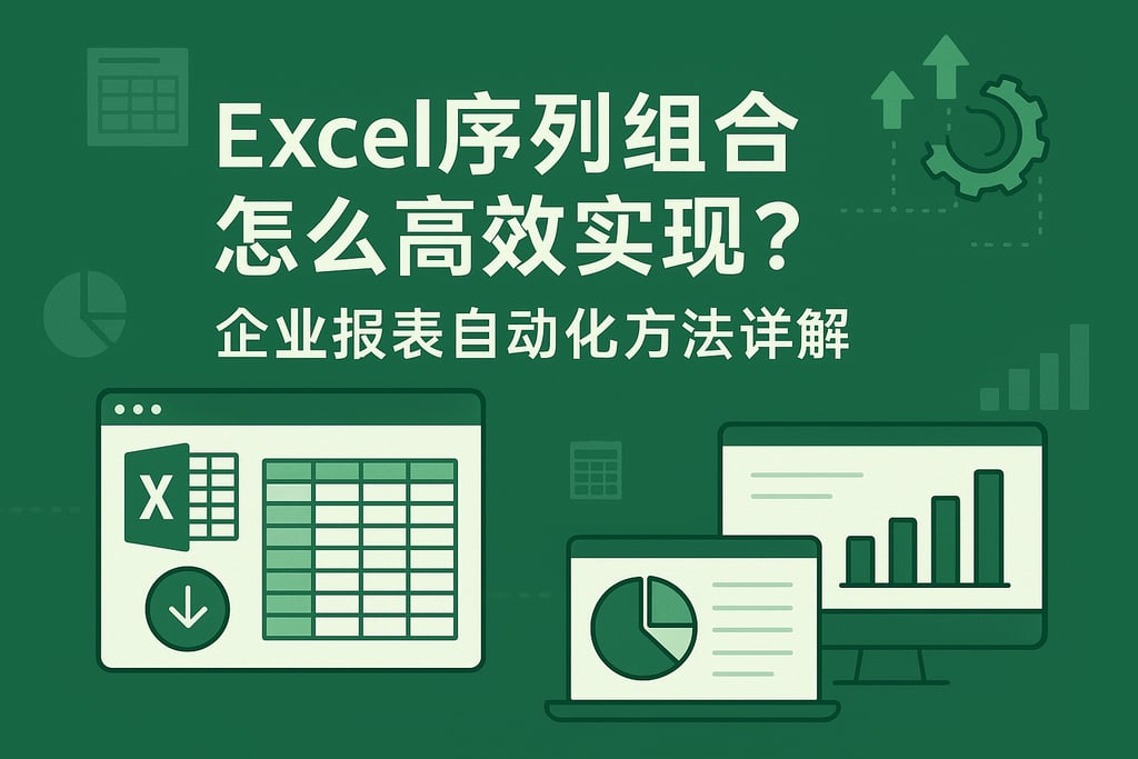 Excel序列组合怎么高效实现？企业报表自动化方法详解