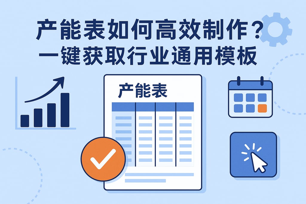 产能表如何高效制作？一键获取行业通用模板