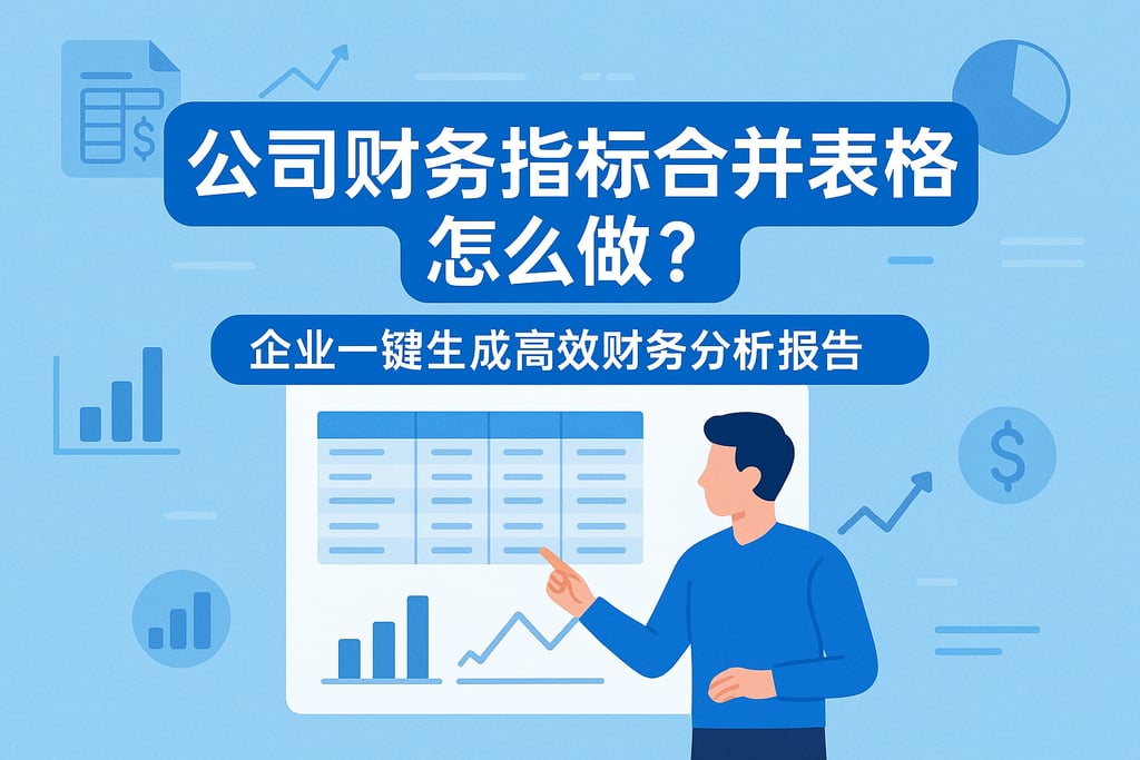 公司财务指标合并表格怎么做？企业一键生成高效财务分析报告