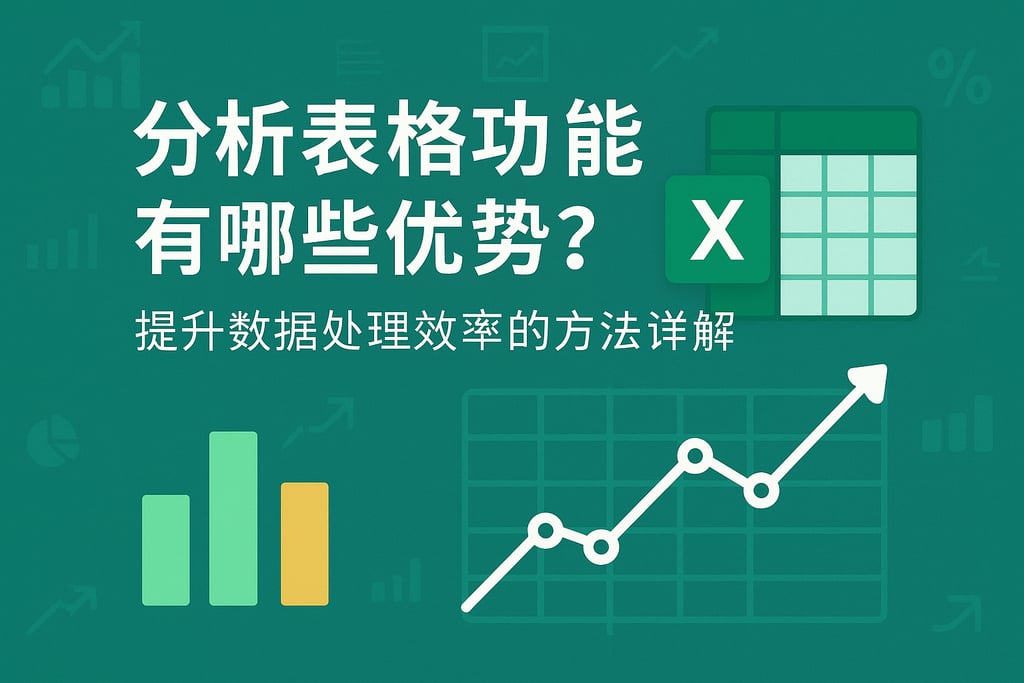分析表格功能有哪些优势？提升数据处理效率的方法详解