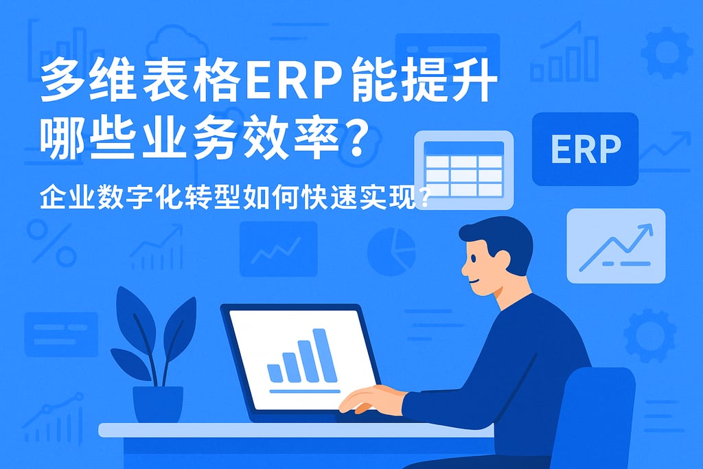多维表格erp能提升哪些业务效率？企业数字化转型如何快速实现？