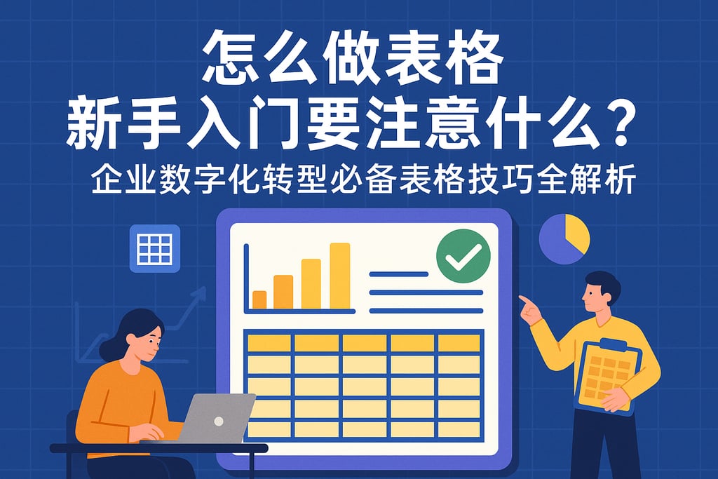 怎么做表格新手入门要注意什么？企业数字化转型必备表格技巧全解析