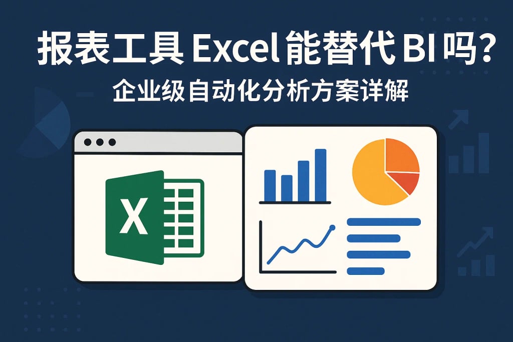 报表工具Excel能替代BI吗？企业级自动化分析方案详解