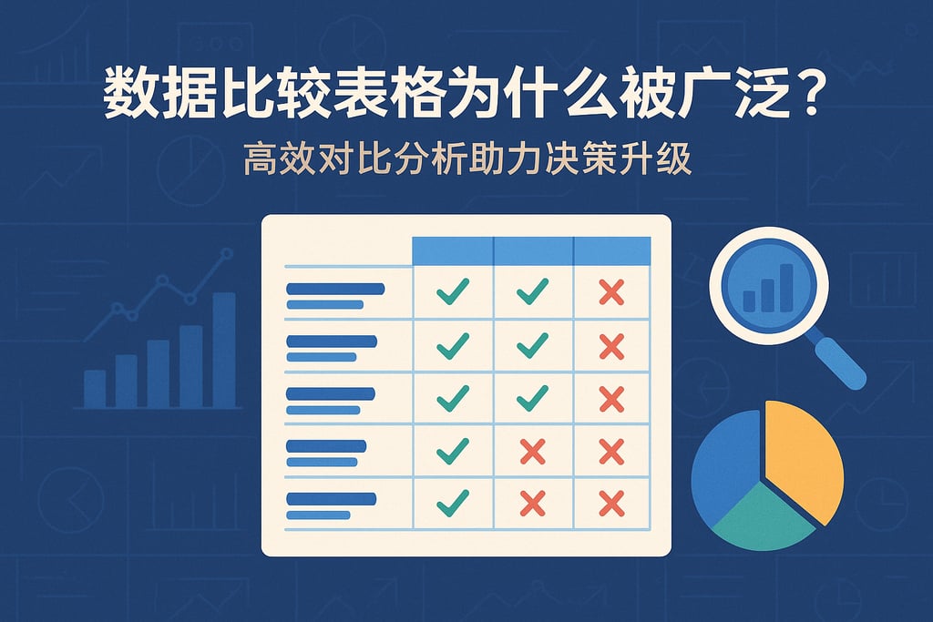 数据比较表格为什么被广泛使用？高效对比分析助力决策升级