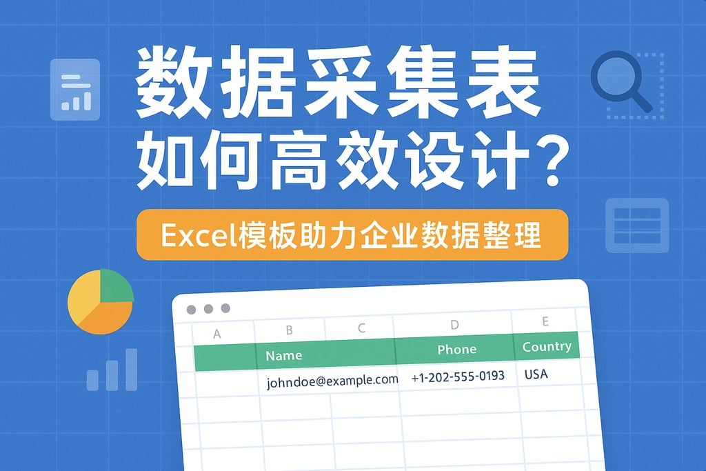 数据采集表如何高效设计？Excel模板助力企业数据整理
