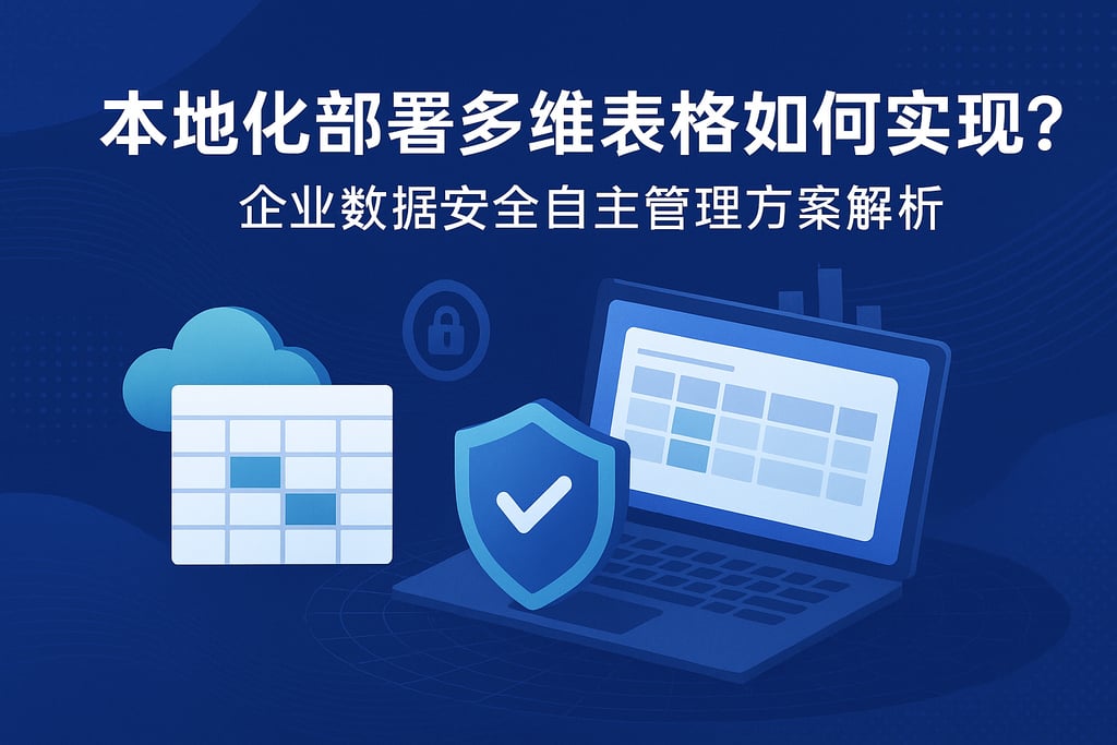 本地化部署多维表格如何实现？企业数据安全自主管理方案解析