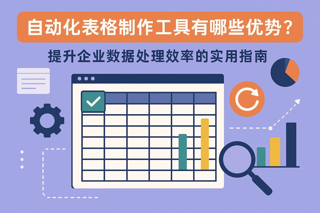 自动化表格制作工具有哪些优势？提升企业数据处理效率的实用指南