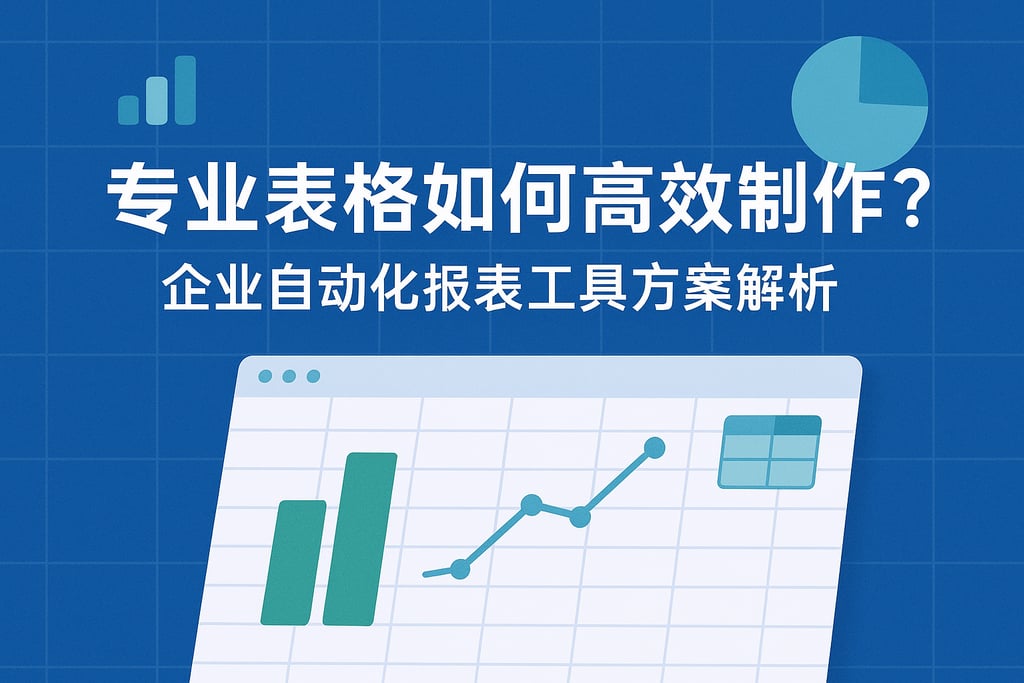 表格专业表格如何高效制作？企业自动化报表工具方案解析