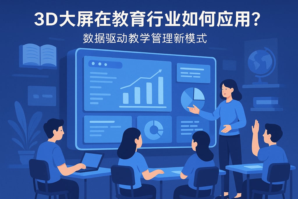3D大屏在教育行业如何应用？数据驱动教学管理新模式