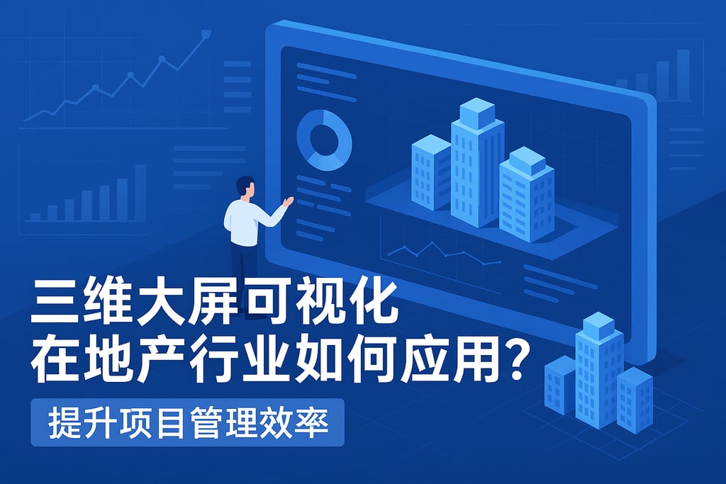 三维大屏可视化在地产行业如何应用？提升项目管理效率