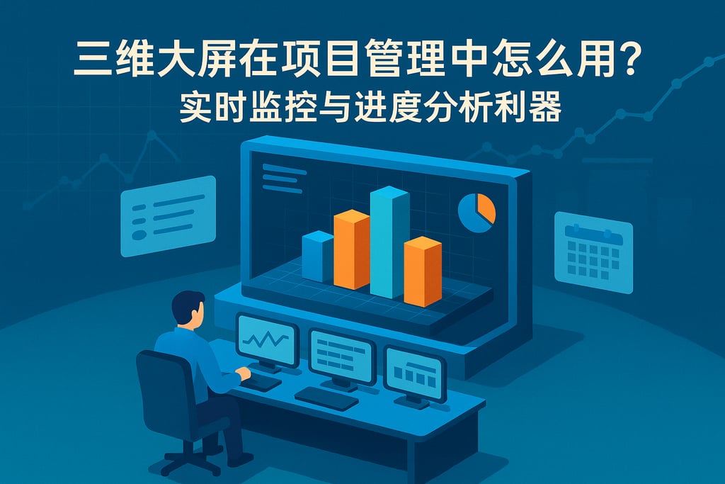 三维大屏在项目管理中怎么用？实时监控与进度分析利器