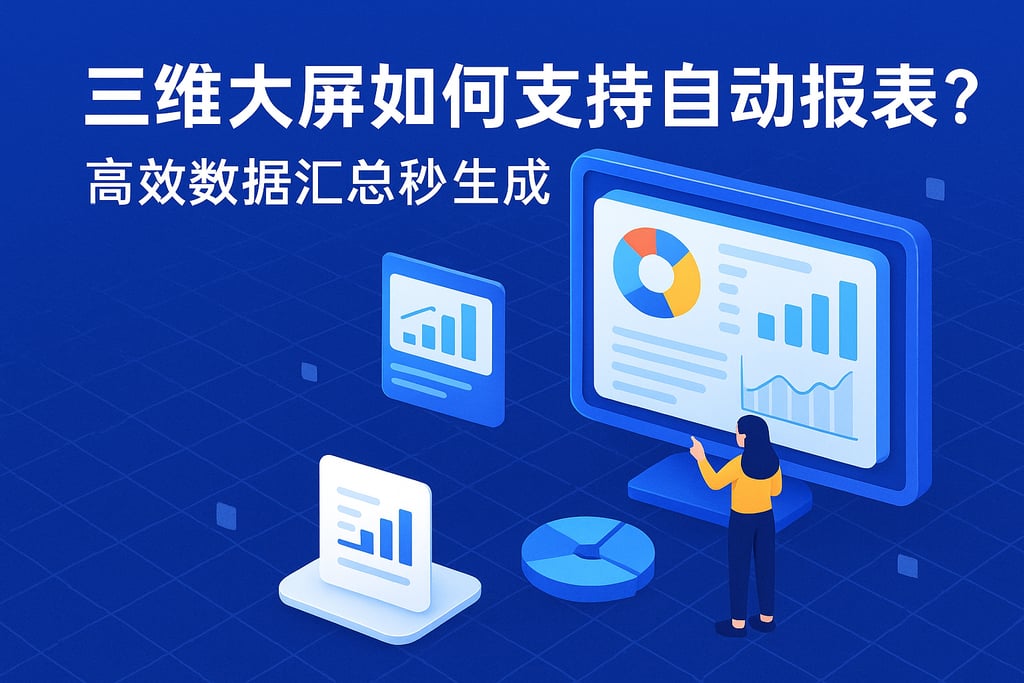 三维大屏如何支持自动报表？高效数据汇总秒生成