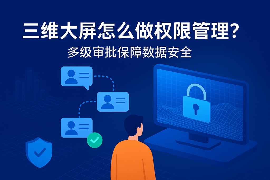 三维大屏怎么做权限管理？多级审批保障数据安全