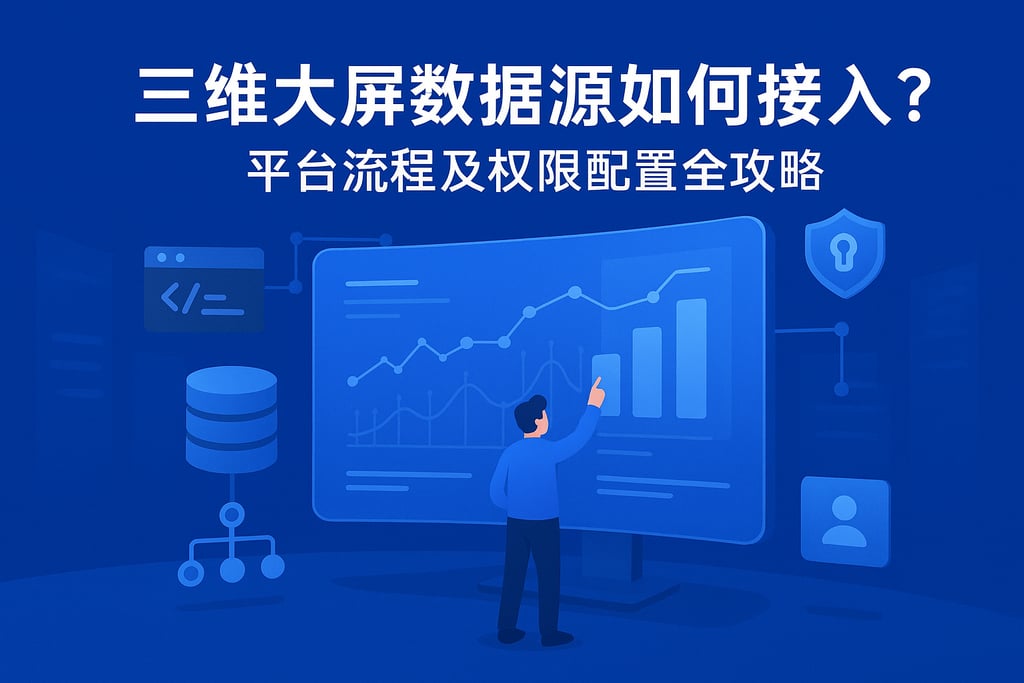 三维大屏数据源如何接入？平台流程及权限配置全攻略