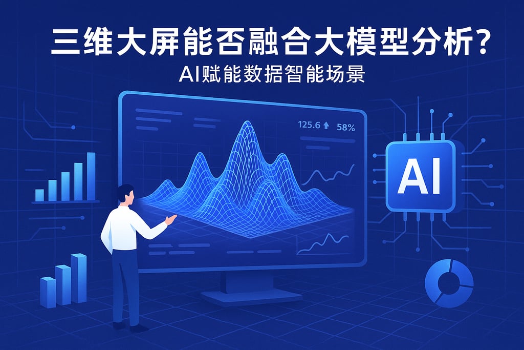 三维大屏能否融合大模型分析？AI赋能数据智能场景