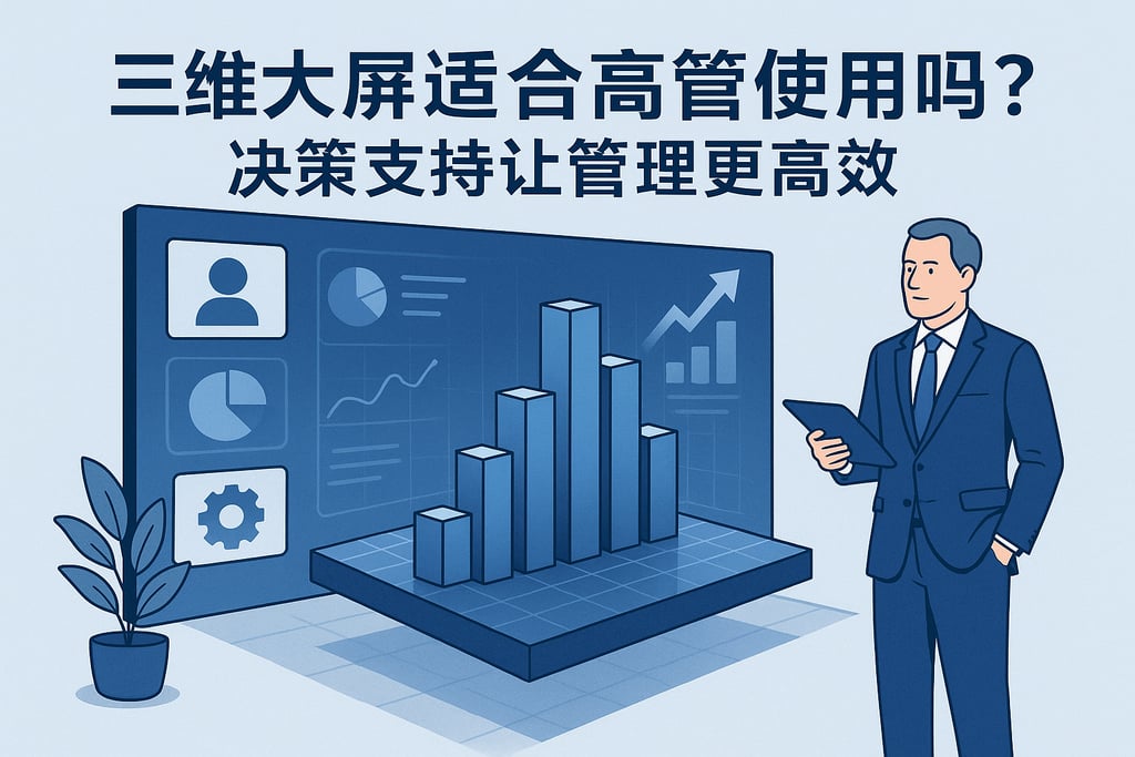 三维大屏适合高管使用吗？决策支持让管理更高效
