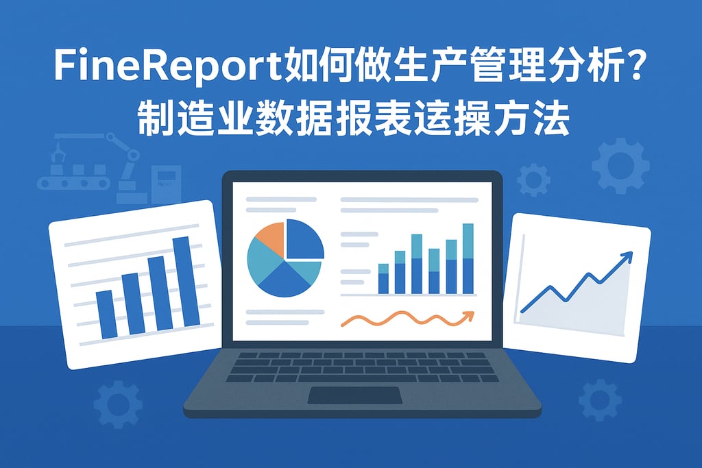 Finereport如何做生产管理分析？制造业数据报表实操方法