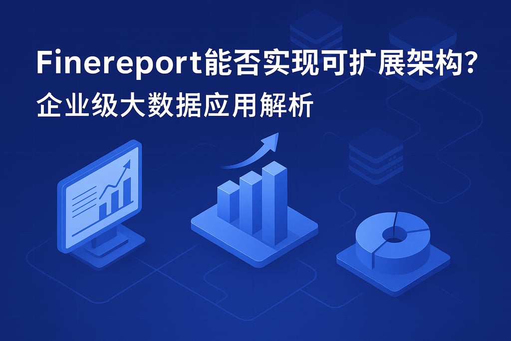 Finereport能否实现可扩展架构？企业级大数据应用解析