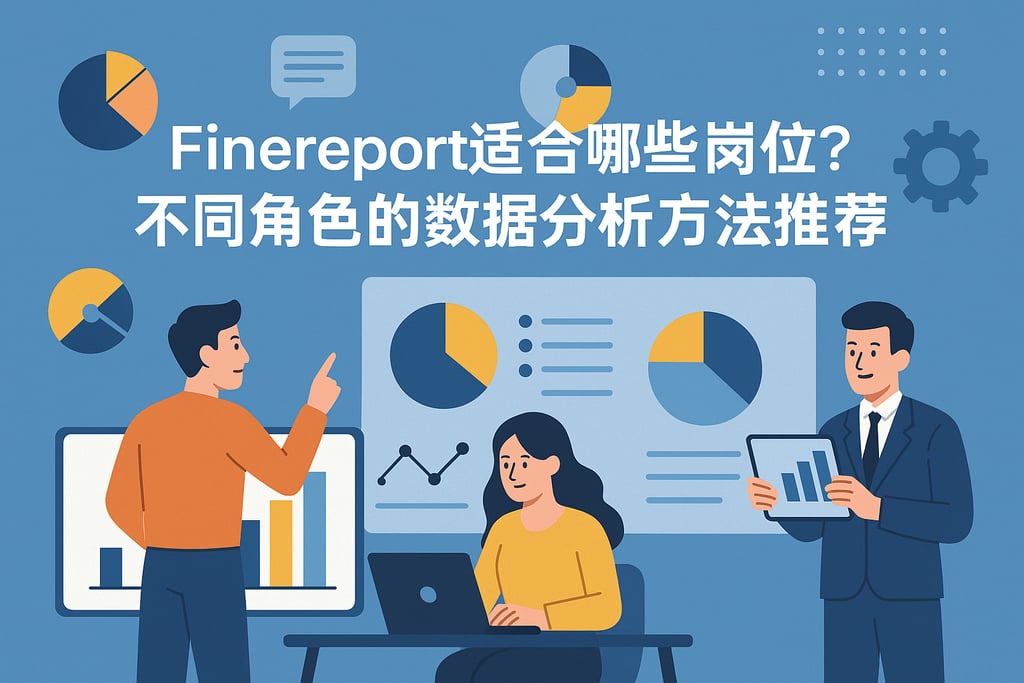 Finereport适合哪些岗位？不同角色的数据分析方法推荐