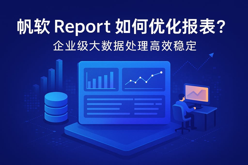 帆软report如何优化报表性能？企业级大数据处理高效稳定