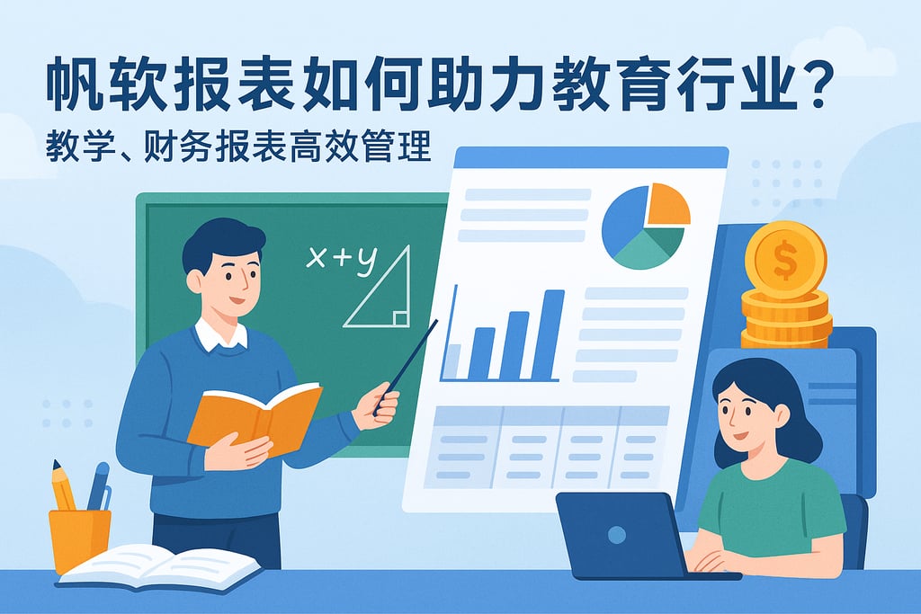 帆软report如何助力教育行业？教学、财务报表高效管理