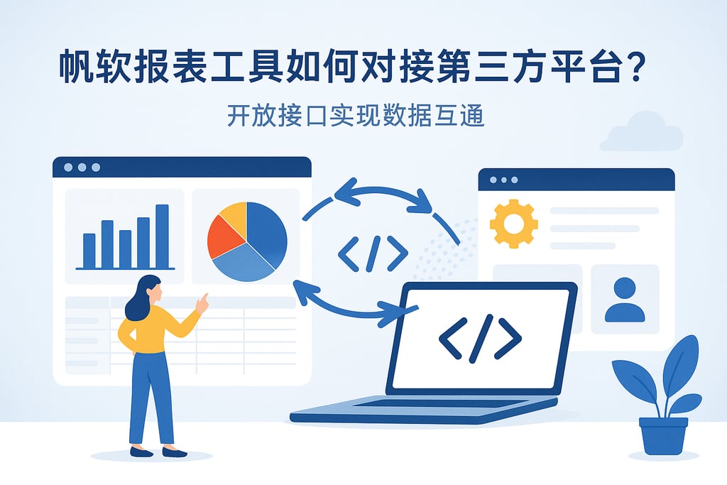 帆软报表工具如何对接第三方平台？开放接口实现数据互通