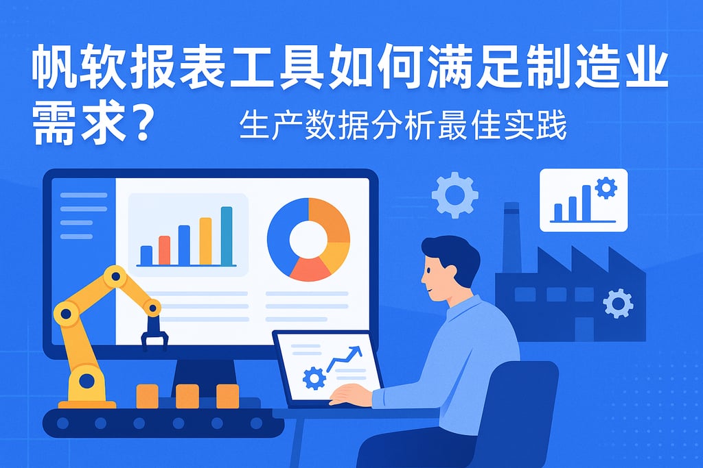 帆软报表工具如何满足制造业需求？生产数据分析最佳实践